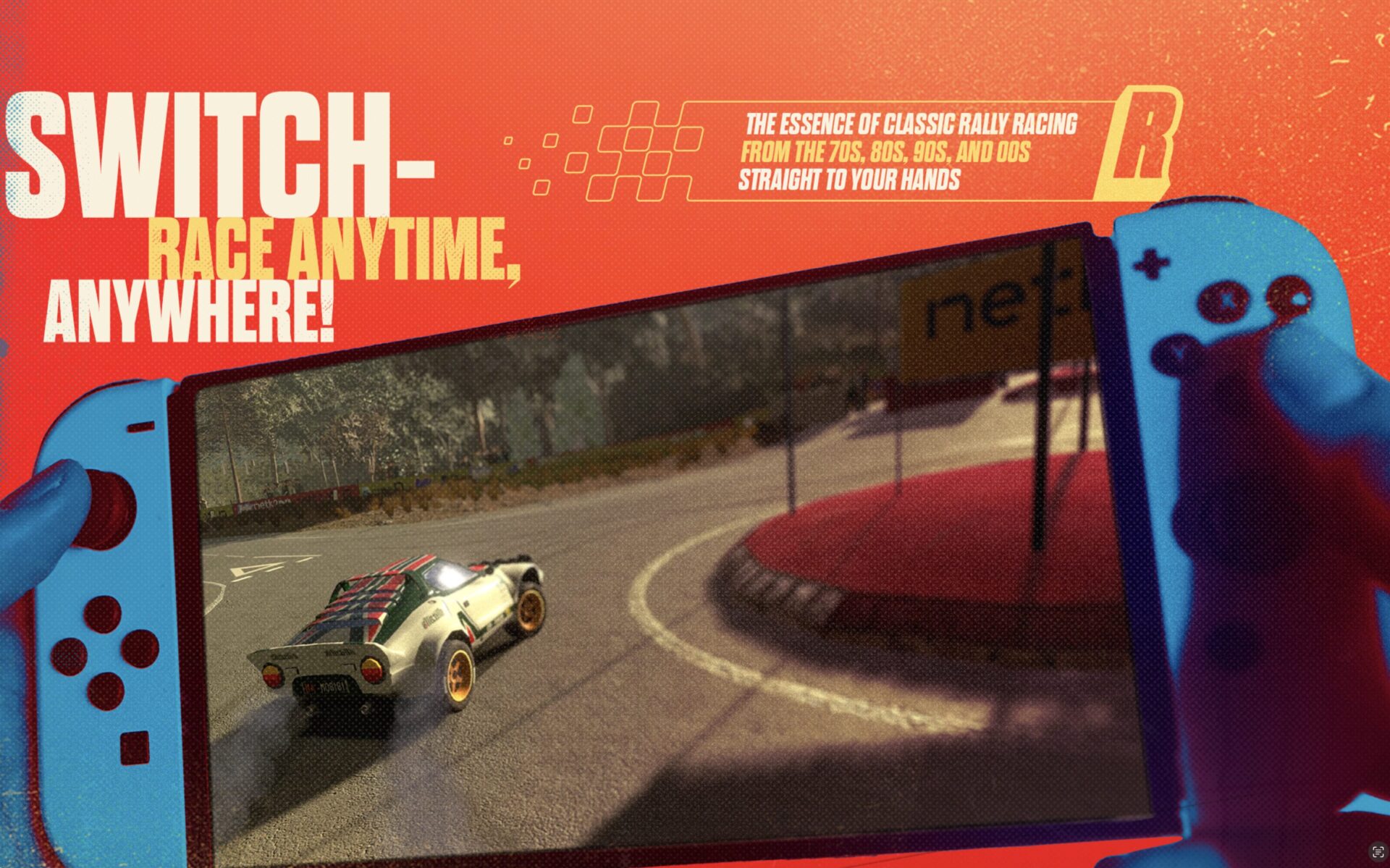 Take Rally Arcade Classics on vacation with your Switch!